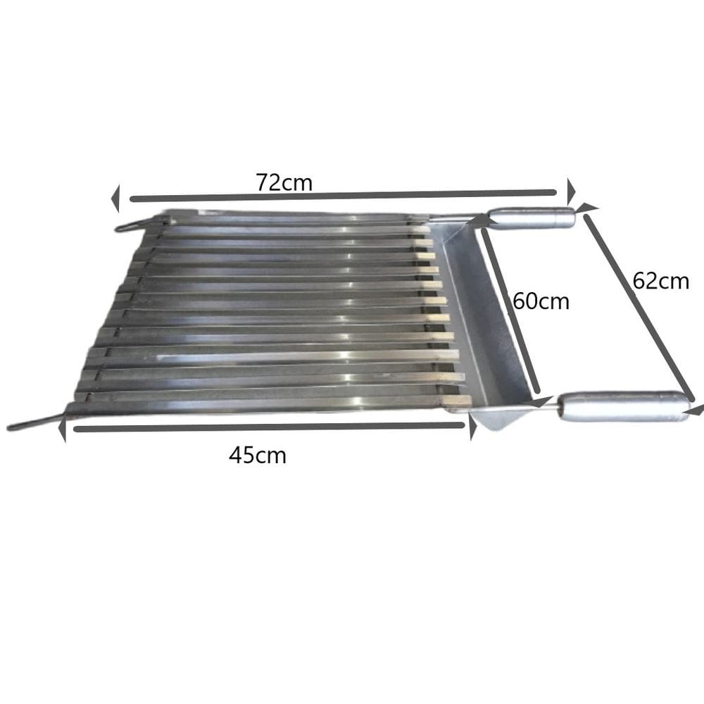 Grelha de inox argentina  60X45CM - ARTEINOXX