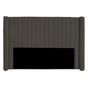 Cabeceira Casal King Size Estofada Para Cama Box Alicia Veludo Cor Tabaco
