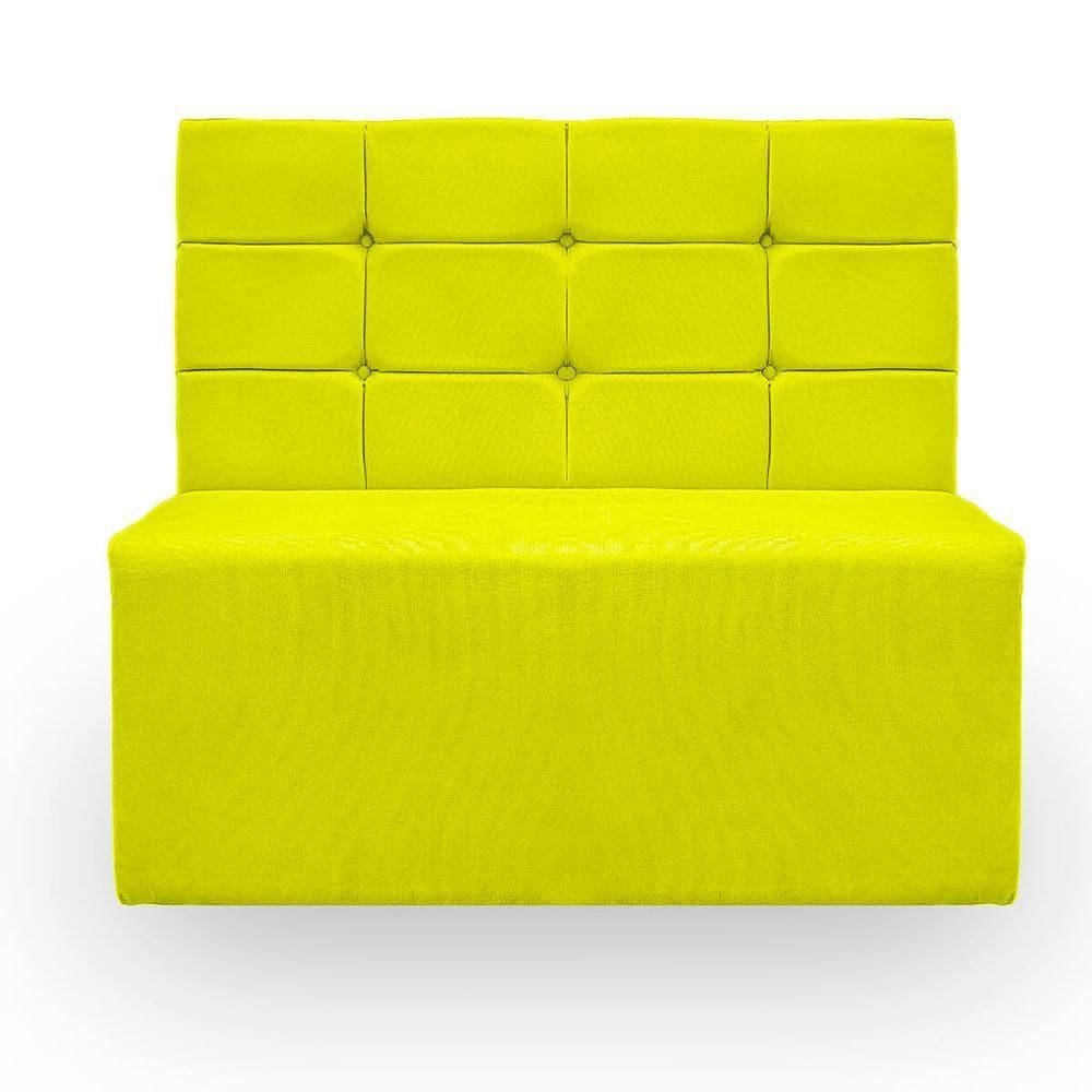 Canto Alemão Confortável Para Apartamento Cozinha E Restaurantes Suede Cor Amarelo