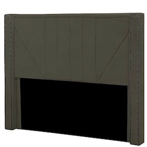 Cabeceira Casal Queen Estofada Para Cama Box Toronto Veludo Cor Tabaco