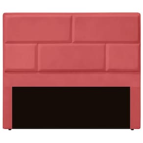 Cabeceira Casal Queen Estofada Para Cama Box Jade Veludo Cor Rose