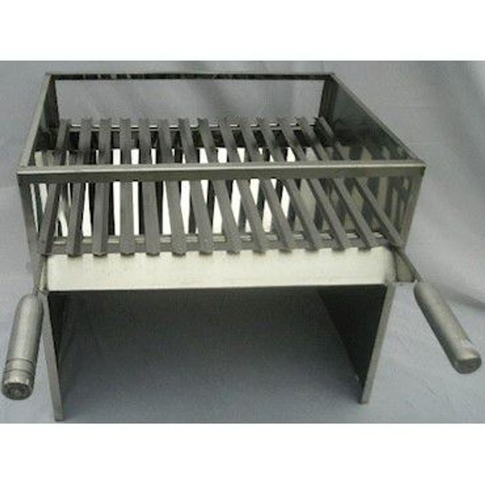 Churrasqueira de inox de mesa 50X40 grelha argentina