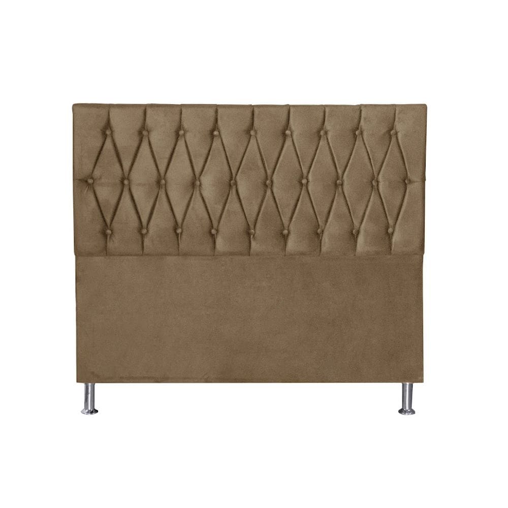 Cabeceira Cama Box Casal Estofada França 140 Cm Suede Bg
