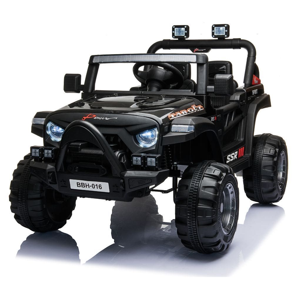 Carro Elétrico 12v Infantil Motorizado Mini Jipe Thor Baby Style Preto