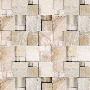 Papel de Parede Adesivo Bloco 3d Pedra Lavável Cozinha 1,5 METROS