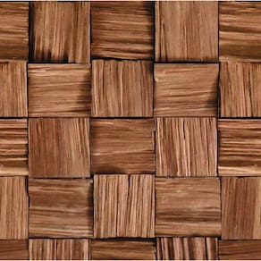 Papel De Parede Adesivo Bloco 3d De Madeira Lavável Cozinha 1,5 metros