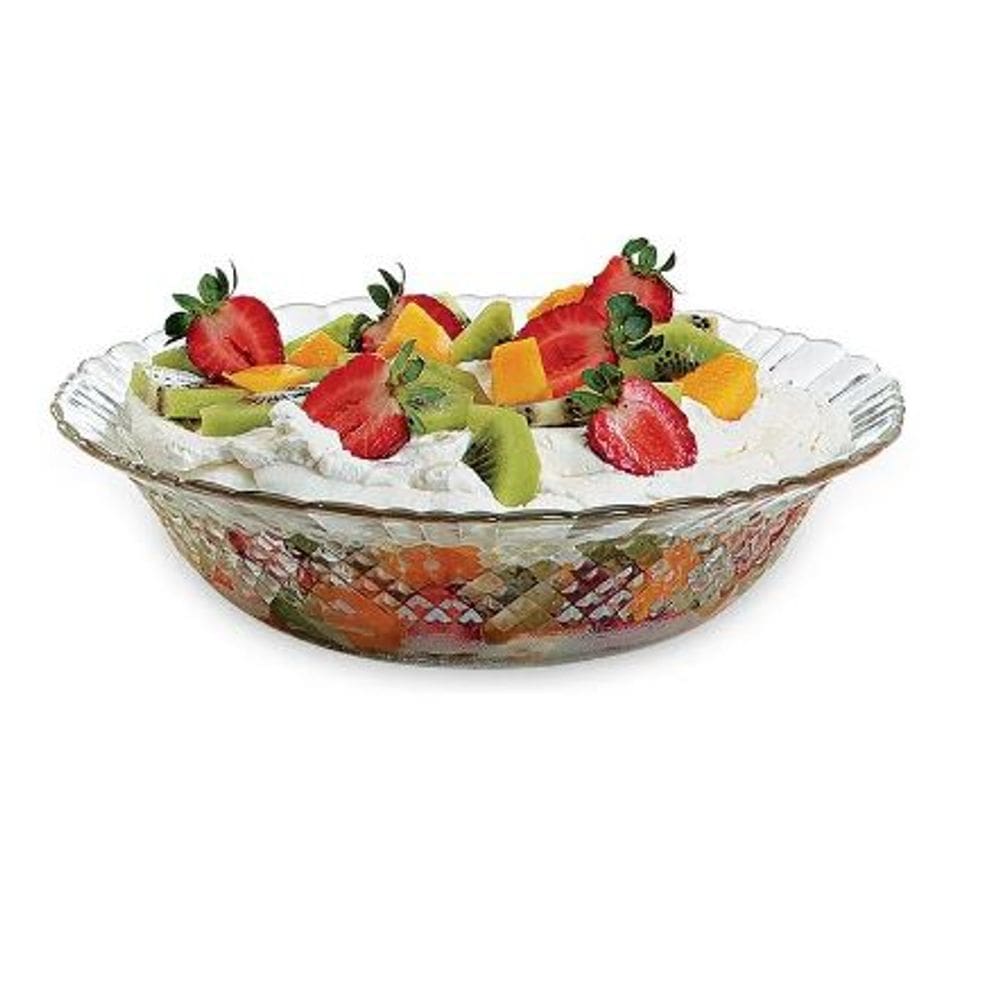 Tigela de Vidro Grande 1480ml Barroco - 24cm - PANAMI
