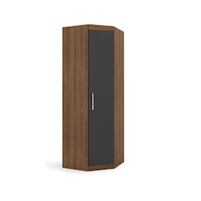 gurada-roupa modulado de canto gênova 1 pt ipê wood e grafite
