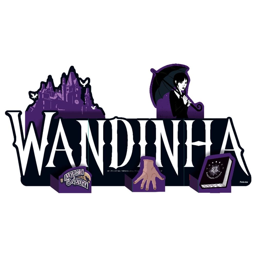 Enfeite de Mesa Wandinha - Festcolor - Extra Festas