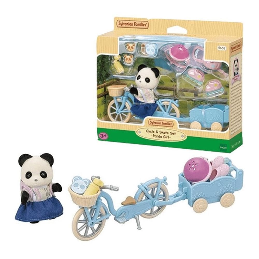 Sylvanian Families Bicicleta e Patins Menina Panda - Epoch
