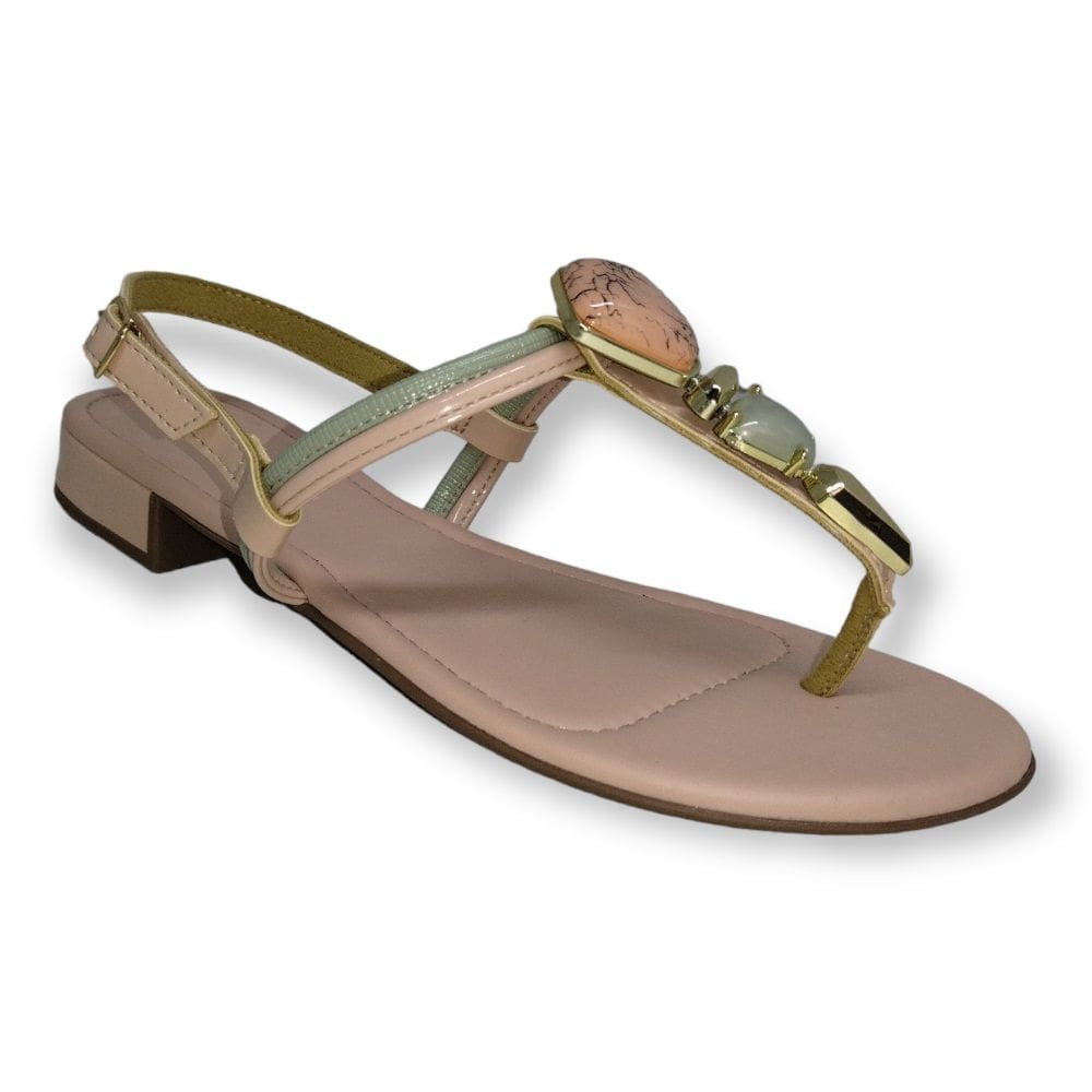 Sandália Rasteira Piccadilly 558028-5 Feminina - Bege