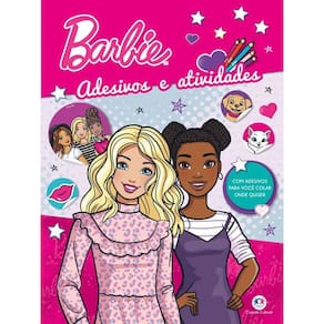 Livro Barbie - Adesivos E Atividades