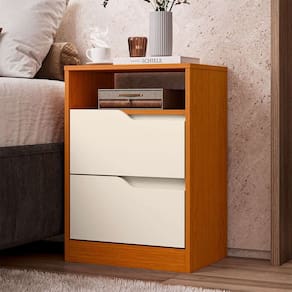 mesa de cabeceira sole 2 gv cinamomo e off white