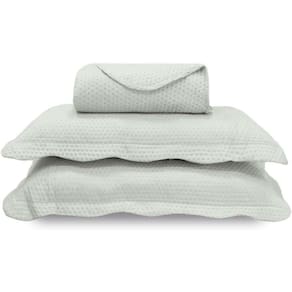 Conjunto Cobre Leito com Porta Travesseiro 3 Peças Casal Lun