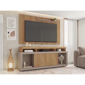 Rack com Painel para TV até 60 Polegadas New Oscar 1.8 Buriti Fendii Caemmun