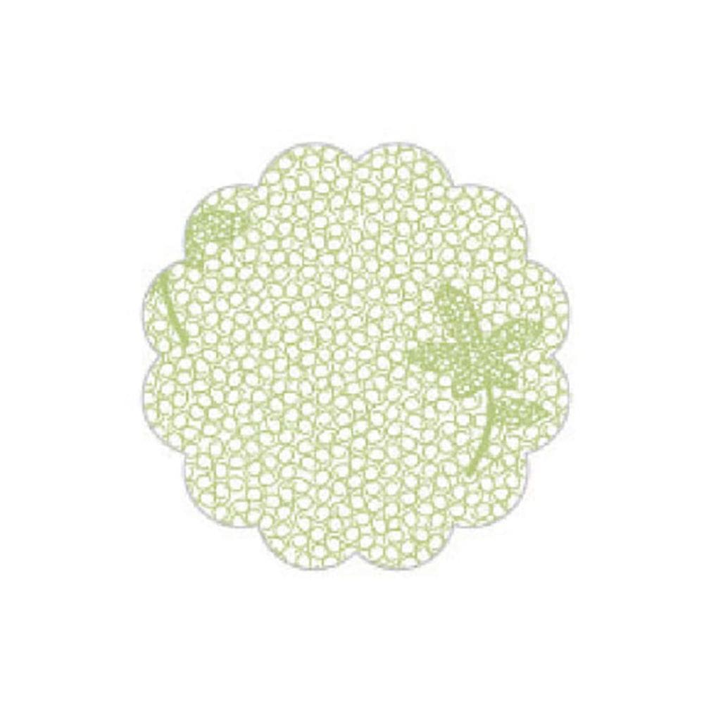 Fundo para Docinhos Verde Claro Rendado - 7cm