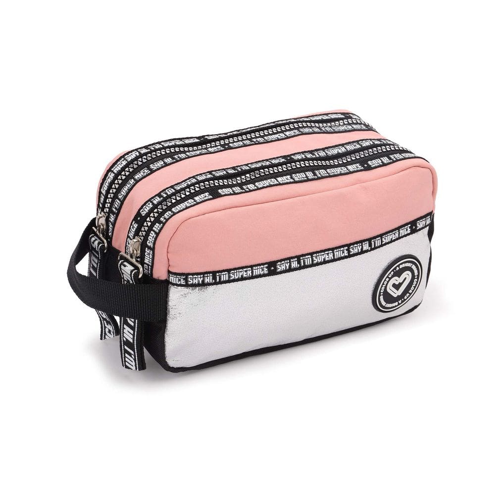 Estojo Duplo Metalizado Necessaire Juvenil Escolar Meninas