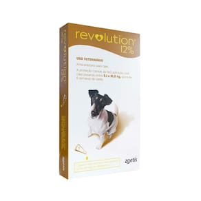 Zoetis Revolution 12% 5/10 Kg (0,50ml) c/1 Marrom