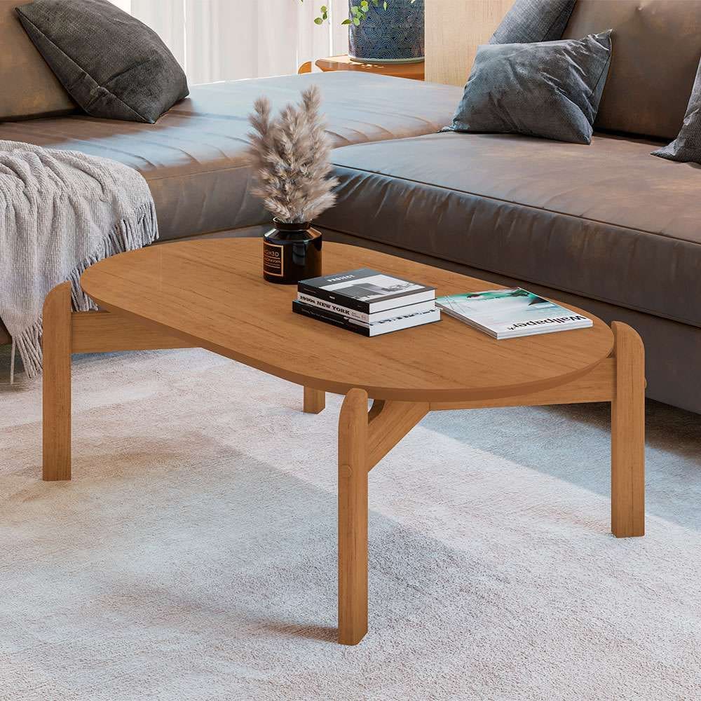 mesa de centro oval lizz cedro