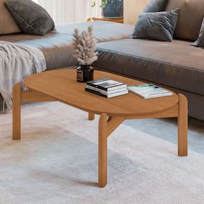mesa de centro oval lizz cedro