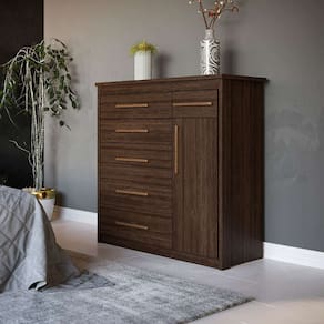 cômoda elegance 1 pt 6 gv capuccino wood