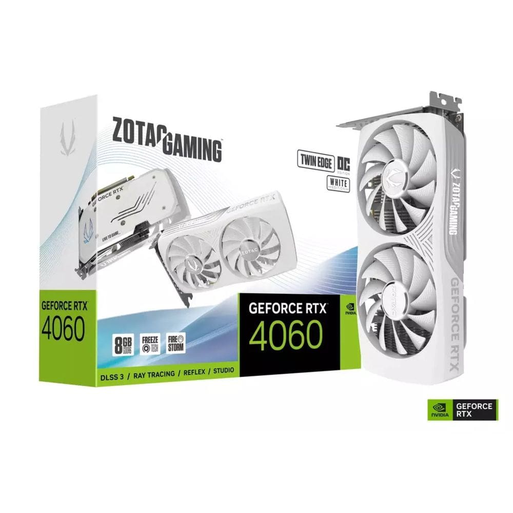 Zotac Gaming Geforce RTX 4060 8GB TWIN EDGE OC White Edition - ZT-D40600Q-10M