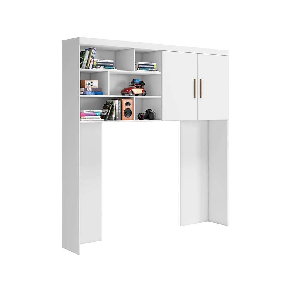 guarda-roupa infantil para cabeceira chiara 2 pt branco