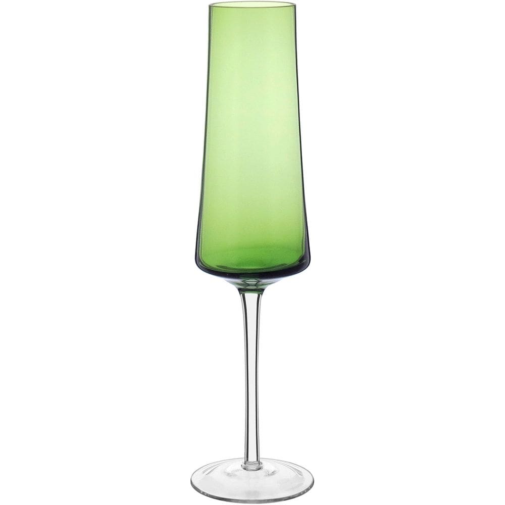 JG 2PÇ TAÇAS CHAMPANHE HOME&CO LATOUR VIDRO 210ml 26x7x7cm VERDE