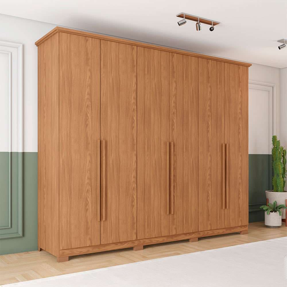 guarda-roupa casal leblon 6 pt 6 gv nature