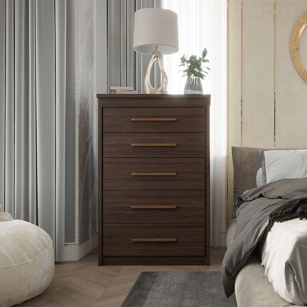 cômoda elegance 5 gv capuccino wood