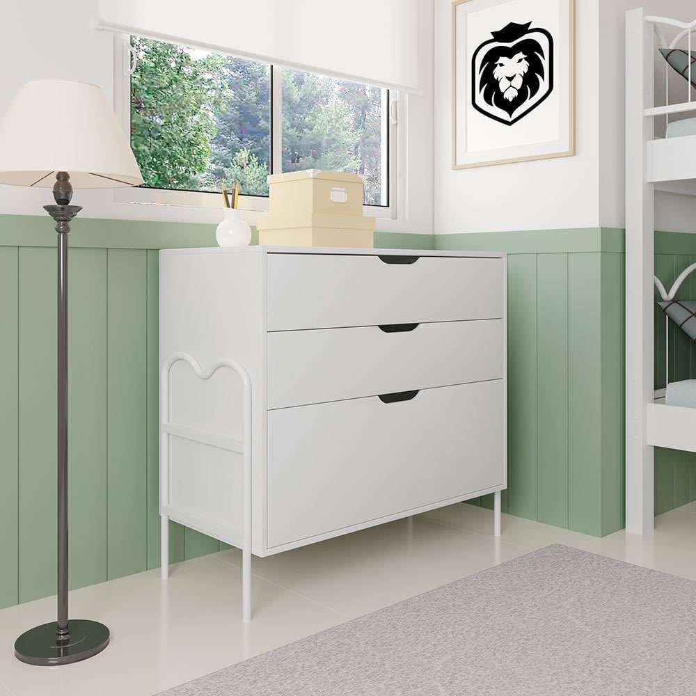 cômoda oasis 3 gv branca