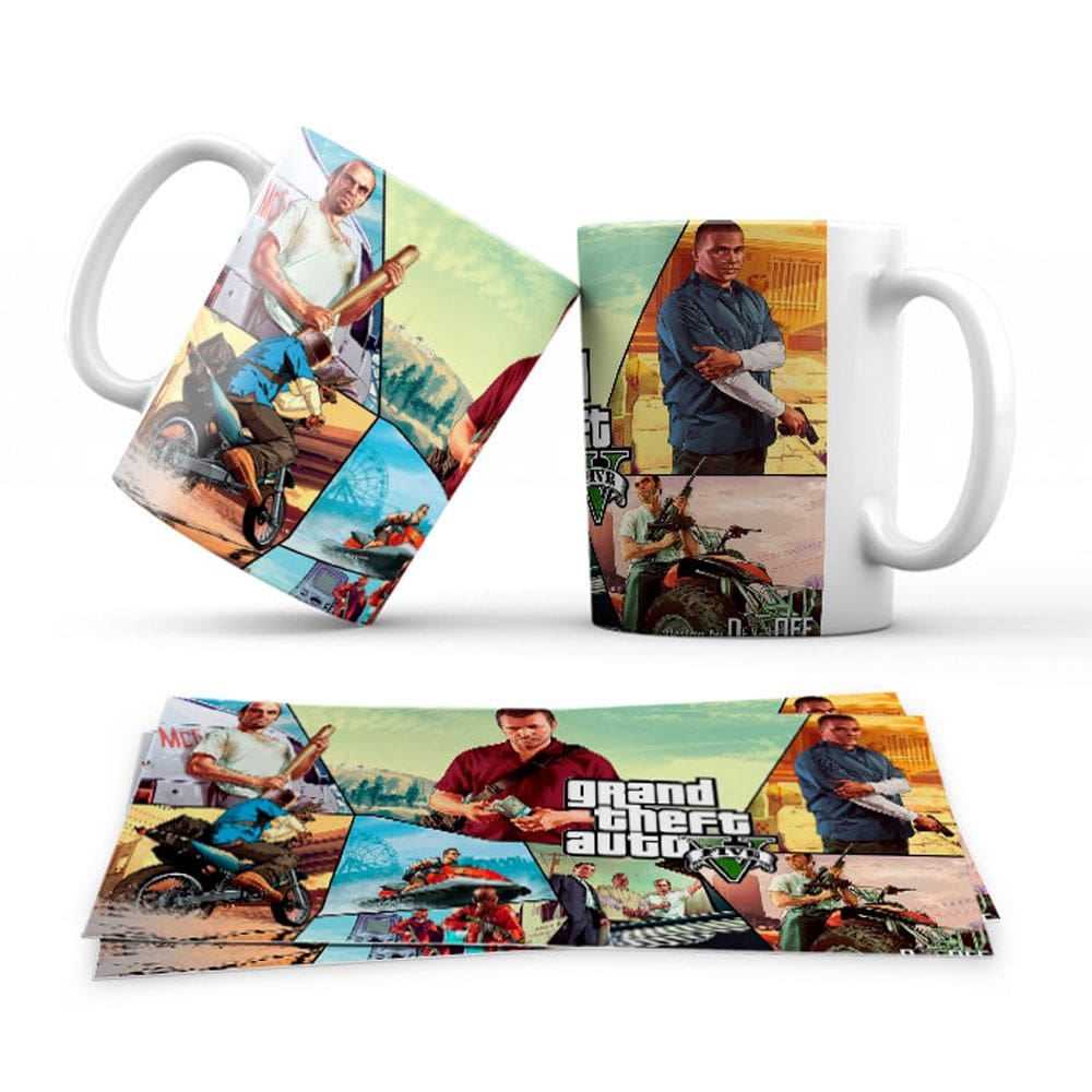 Caneca Personalizada Gamer GTA 5