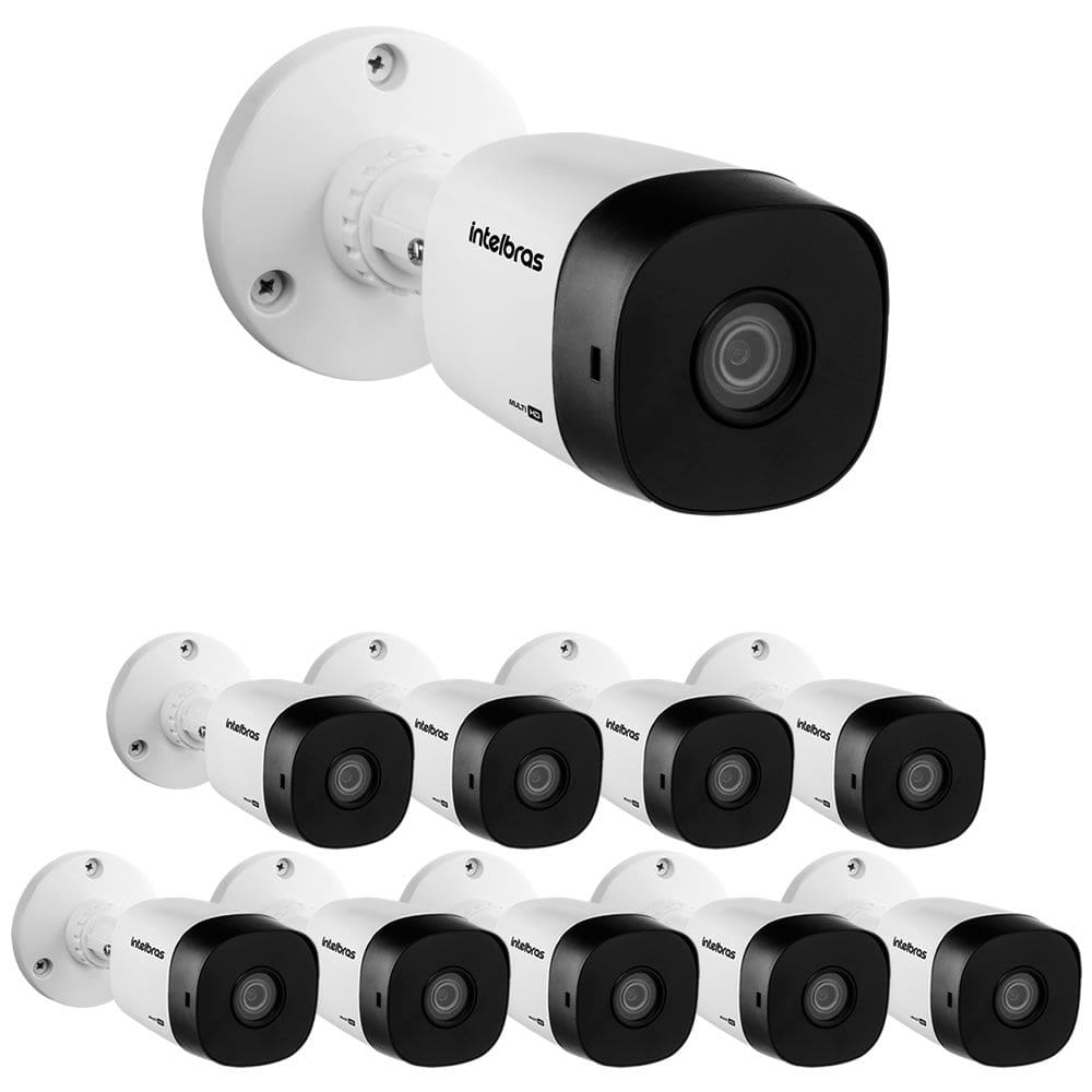 Kit 10 Câmeras Multi HD 2 Megapixels 3.6mm 30m VHD 1230 B G7 Intelbras