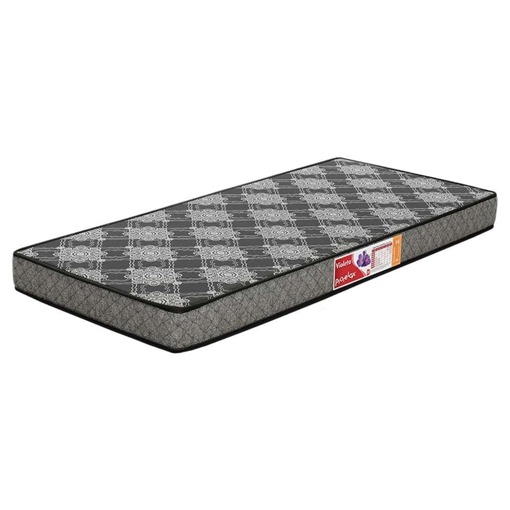 colchão solteiro violeta espuma d20 (12x88x188) preto e branco
