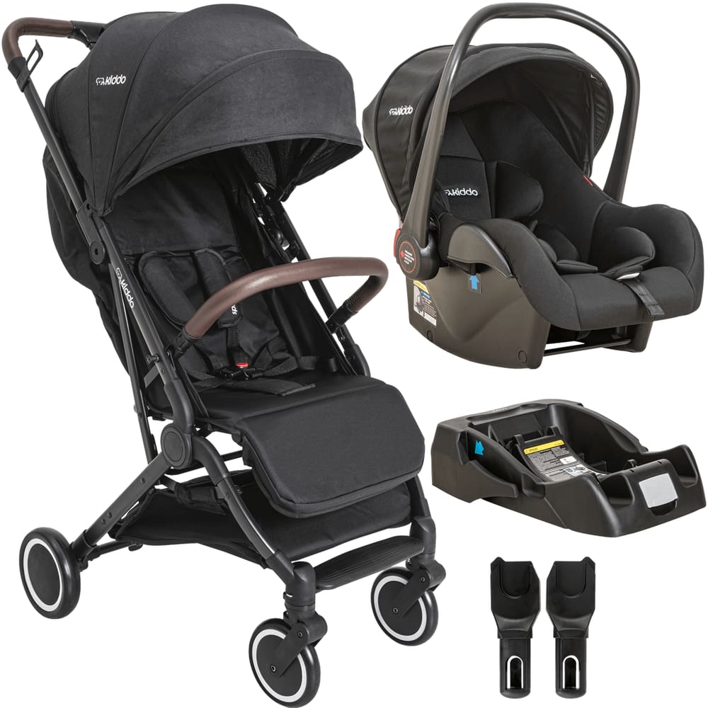 Carrinho de Bebe Kiddo com Bebe Conforto e Base Sprint II Preto