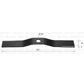 Facas p/ Cortadores Grama Trapp LN 350 Ref 0581