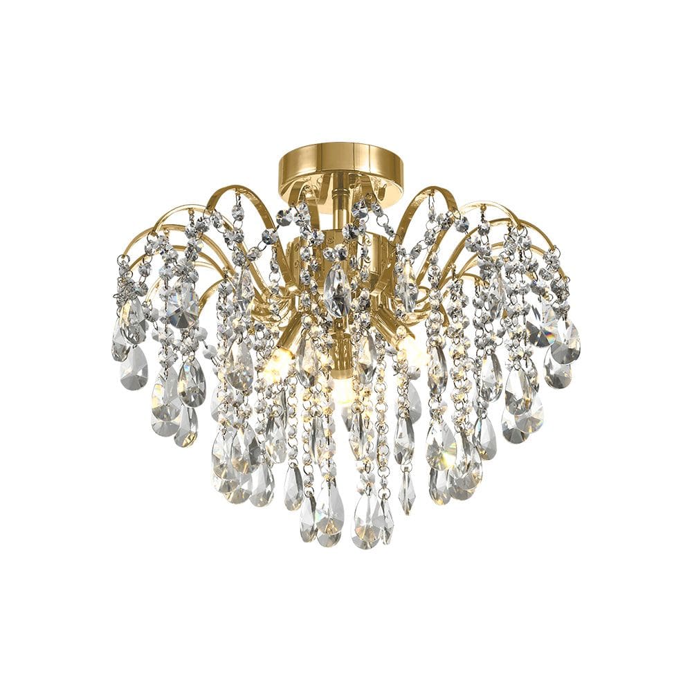Plafon Blumenau Cristal Amarílis G9 Bivolt