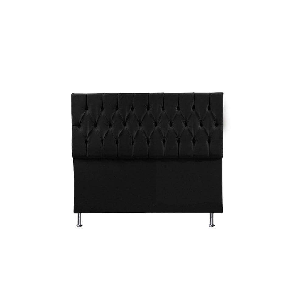 Cabeceira Cama Box King Estofada Espanha 195 Cm Suede Pto