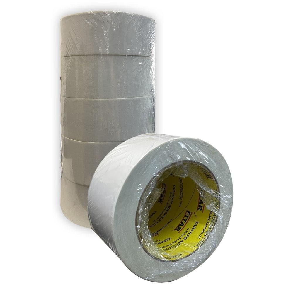 Fita Dupla Face 48Mmx30M Branca Pacote Com 5 Unidades Fitar