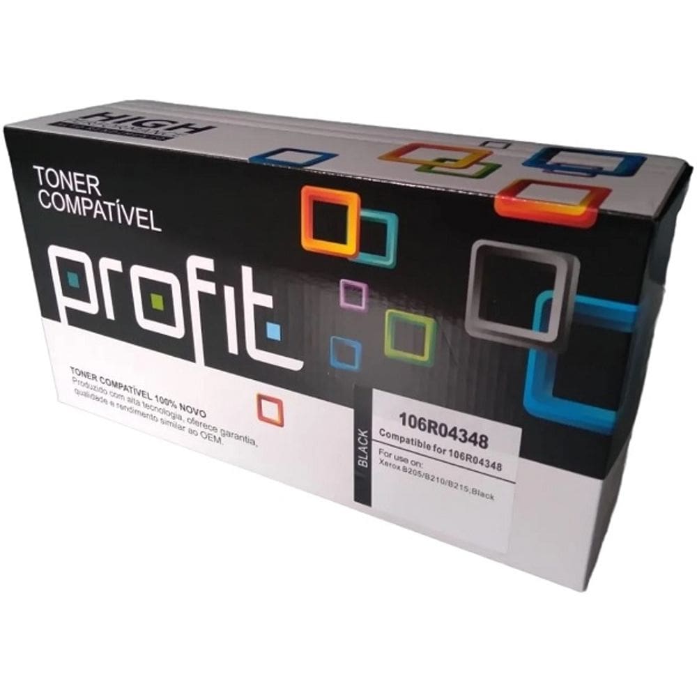 Toner Xerox 106R04348 B205/B210/B215 RTC Compativel Profit