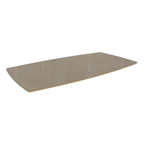 tampo retangular para mesa de jantar com vidro petúnia bronze e freijó 170 cm
