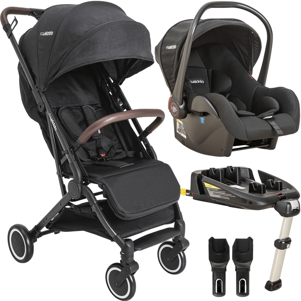 Carrinho de Bebe Kiddo Bebe Conforto Base ISOFIX Sprint Preto