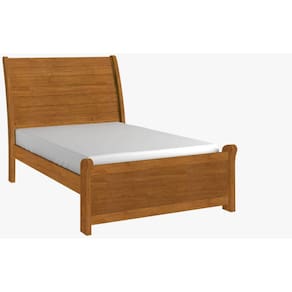 Cama Solteiro estrutura em MDF design moderno - Siena-Nature - Bianchi Móveis
