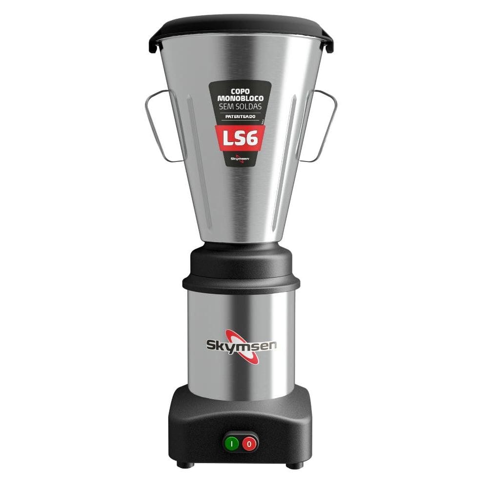 Liquidificador Industrial Inox Baixa Rotação Skymsen 6 Litros LS6