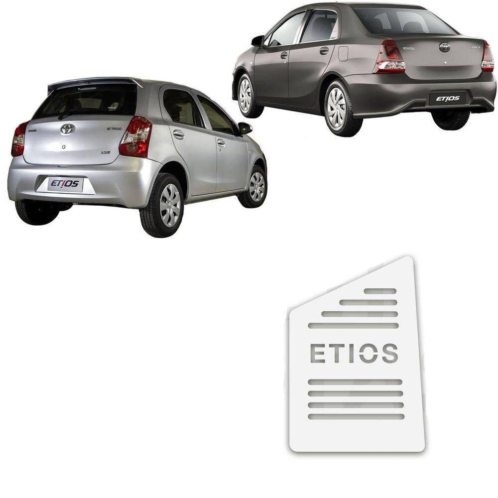 Descanso De Pé Toyota Etios 13 A 21 Aço Escovado Prata