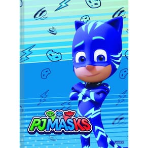 Caderno Brochura Pj Masks 80 Folhas Escolar Grande