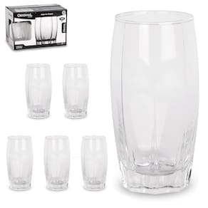 Jogo De Copo De Vidro Cristal Com 6 Pecas 365Ml