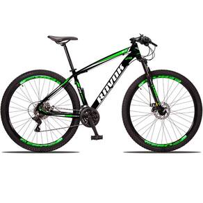 Bicicleta Bike Aro 29 Alumínio 24 Velocidades Shimano Suspensão Freio A Disco verde 15"