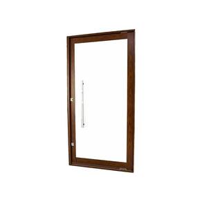 Porta Pivotante de Aluminio 228x115cm Vidro Panoramico Branco