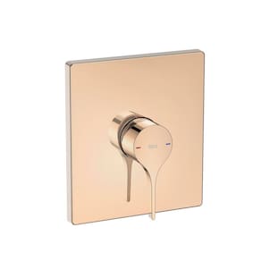 Acabamento para Monocomando de Banheira ou Chuveiro para Box Insígnia Rosé Gold